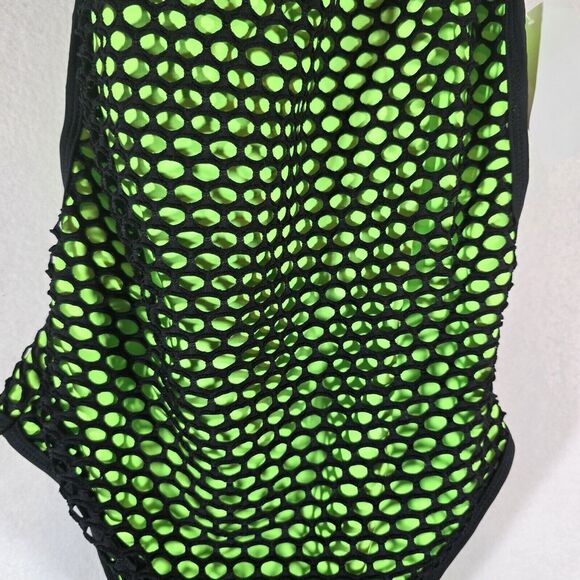 Women's Xhilaration 1 pc Swim Suit, New With Tags, Green And Black Small - Picture 2 of 8